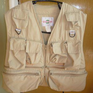 BAZOOBY  FISHING / HUNTING VEST MEN ZIZE EUC 12 POCKET